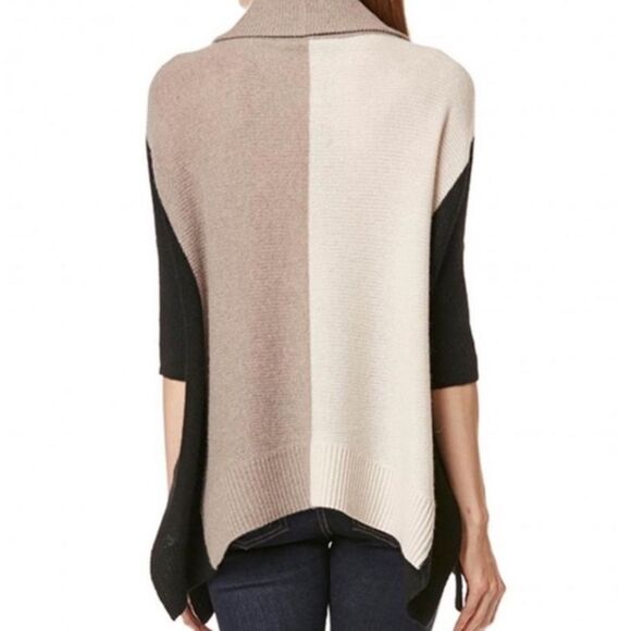 NEW 360 Cashmere Zorana Earthy Color block Oversized Sweater Med - Picture 3 of 10